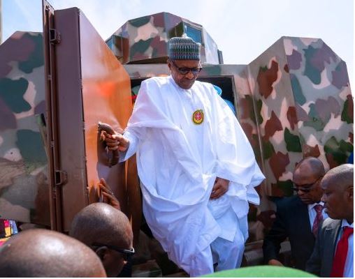President Buhari Unveils Made In Nigeria Military Vehicles (Photos)