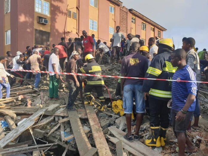 Lagos Building Collapse Leaves Four Dead, Others Trapped